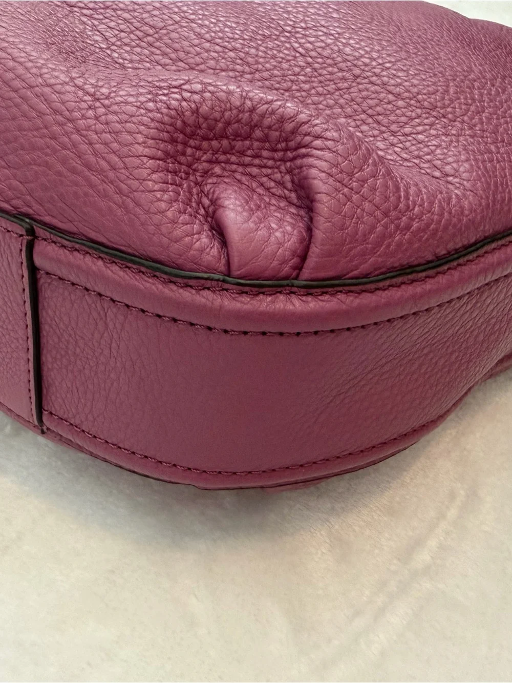 Coach Pebbled Leather Hobo Bag 2013 in Magenta